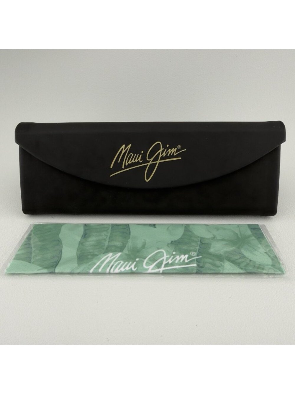 Maui Jim Small Black Trifold  Glasses Case Cleaning Cloth